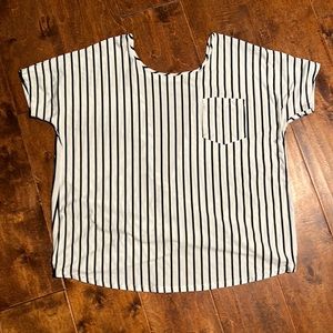 Open Back Stripes top